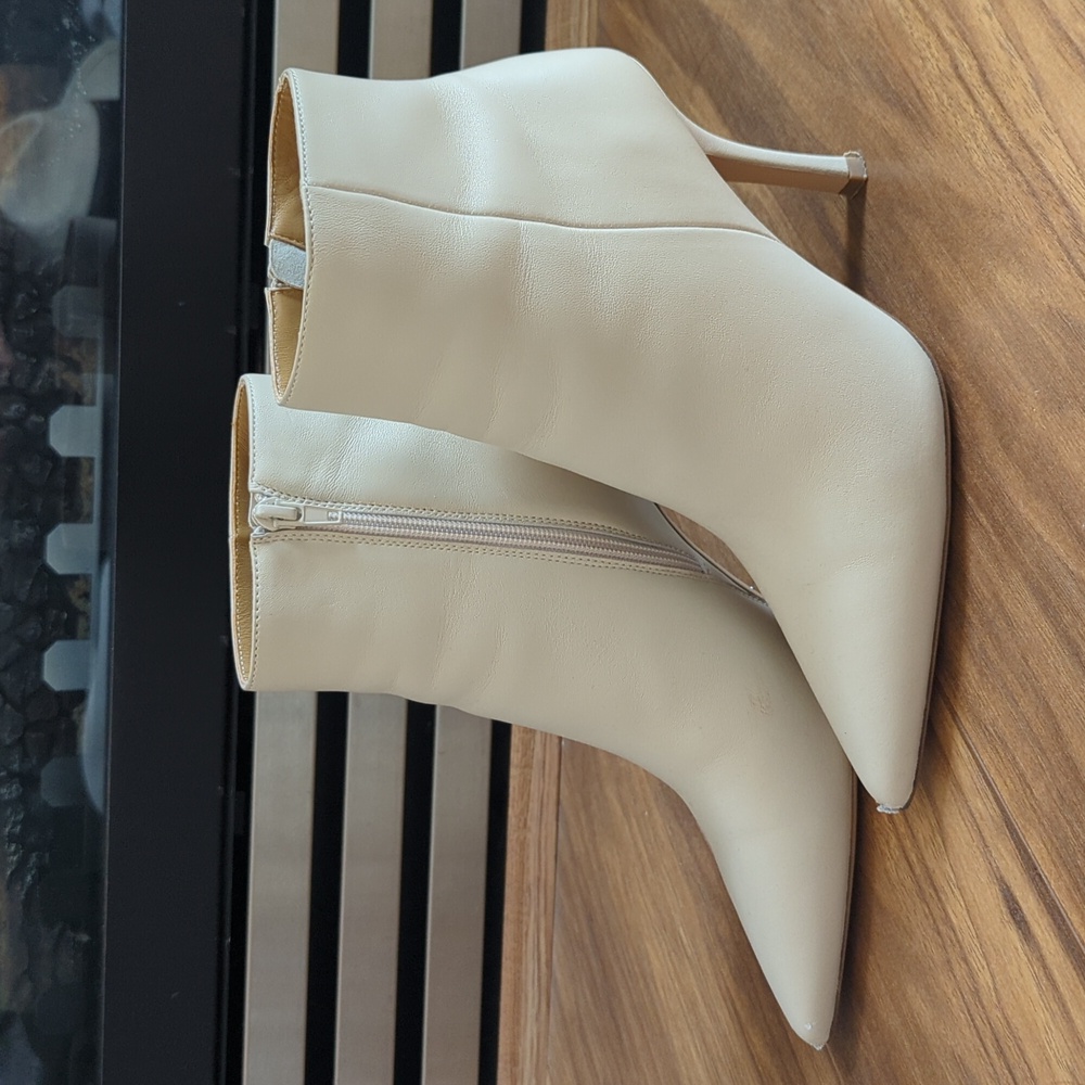 Tony Bianco Cream Booties